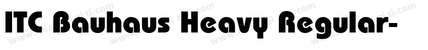 ITC Bauhaus Heavy Regular字体转换
